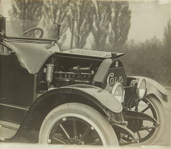 (COLE MOTOR CAR COMPANY) Salesmans album with 18 photos of the Indianapolis-based automobile company titled Cole The Standardized Car.